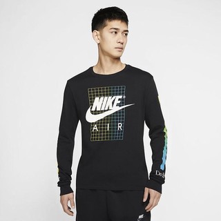 Tricouri Nike Sportswear Maneca Lunga Barbati Negrii | XRQS-82649